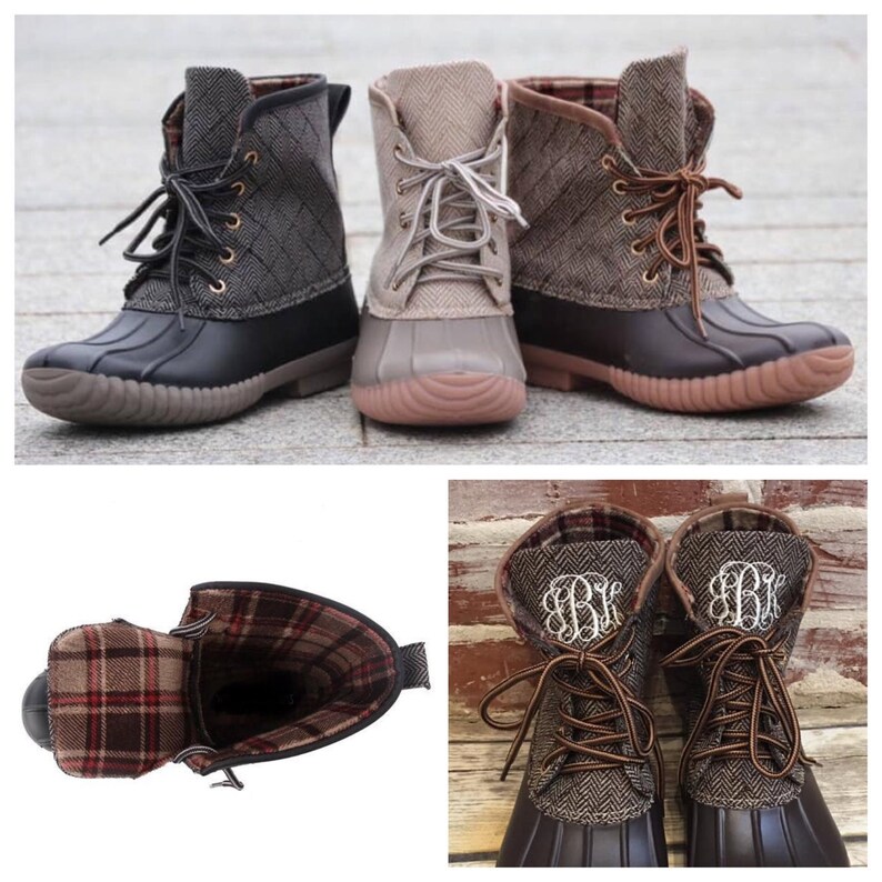 cheap monogrammed duck boots