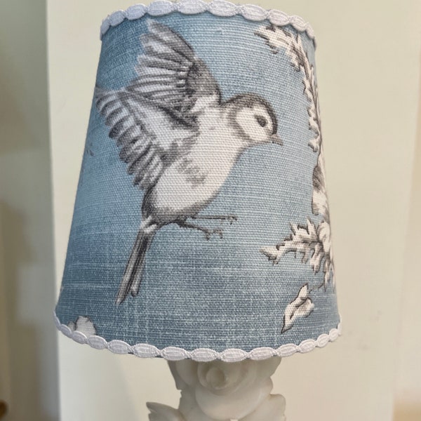 Handmade lampshades Toile de Jouy table lampshade French Shabby Chic French country style