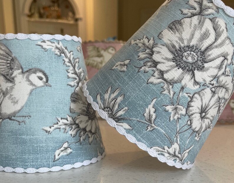 Handmade Lampshades Toile De Jouy Table Lampshade Finch Toile De Jouy