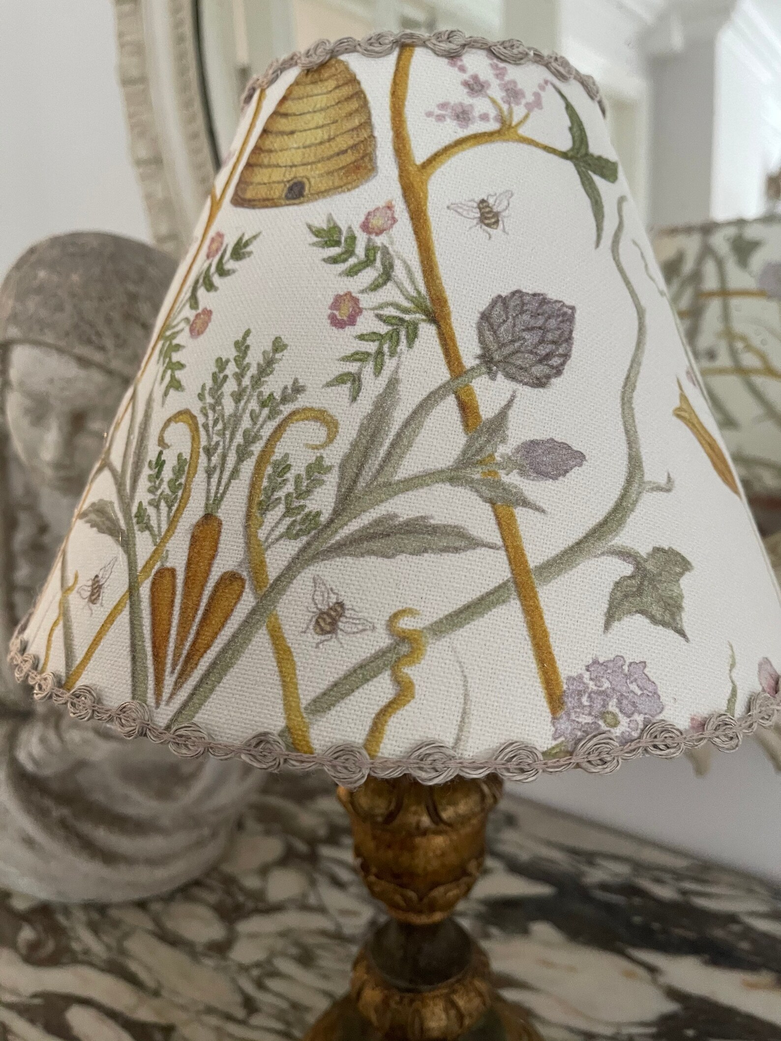 Handmade Lampshades Angel Strawbridge Fabric Coolie Table Lamp Shade