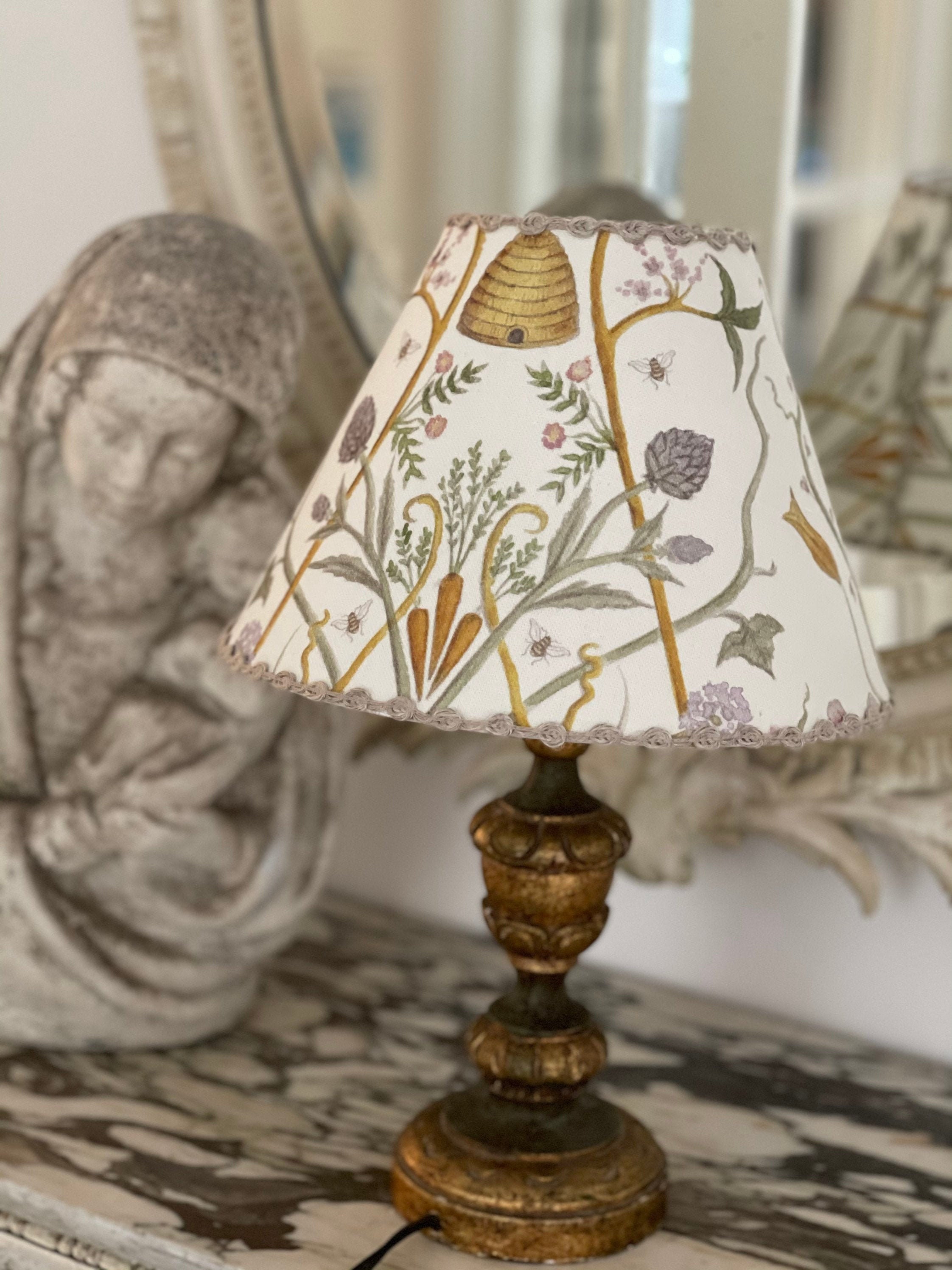 Handmade lampshades Angel Strawbridge fabric table lampshade Etsy