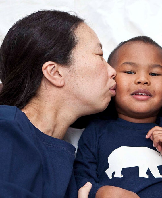 matching baby and mum pjs