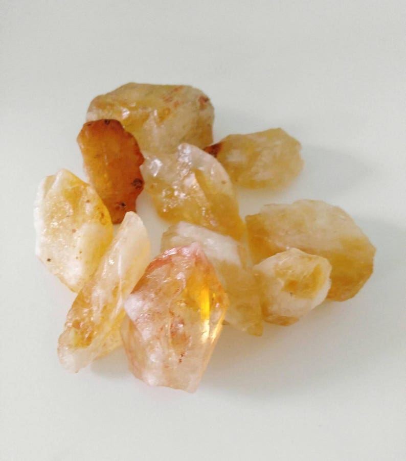 Rough Citrine~Healing Crystals~Citrine~Brazilian Citrine Crystal~Abundance~Cleansing~Protection~Balance~Energizing~Decorative Crystals