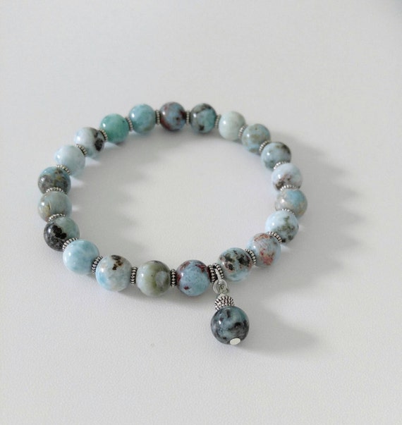 larimar beaded bracelet
