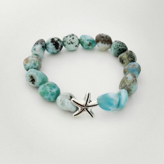 larimar beaded bracelet