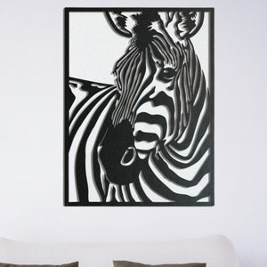 ZEBRA Wandkunst Wand-Dekor Art-Deco Wohnkultur | Etsy