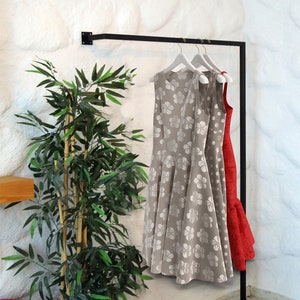 Custom Minimalist Clothes Rack , Industrial Wall Mounted Clothing Rack ...