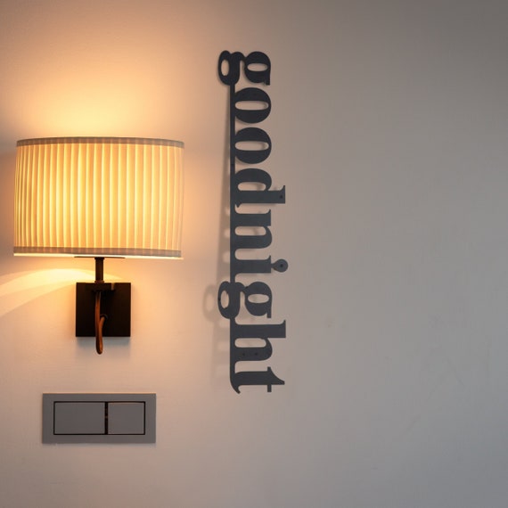 GOOD NIGHT Wandkunst über die Gartenwand Wand-Dekor Art | Etsy