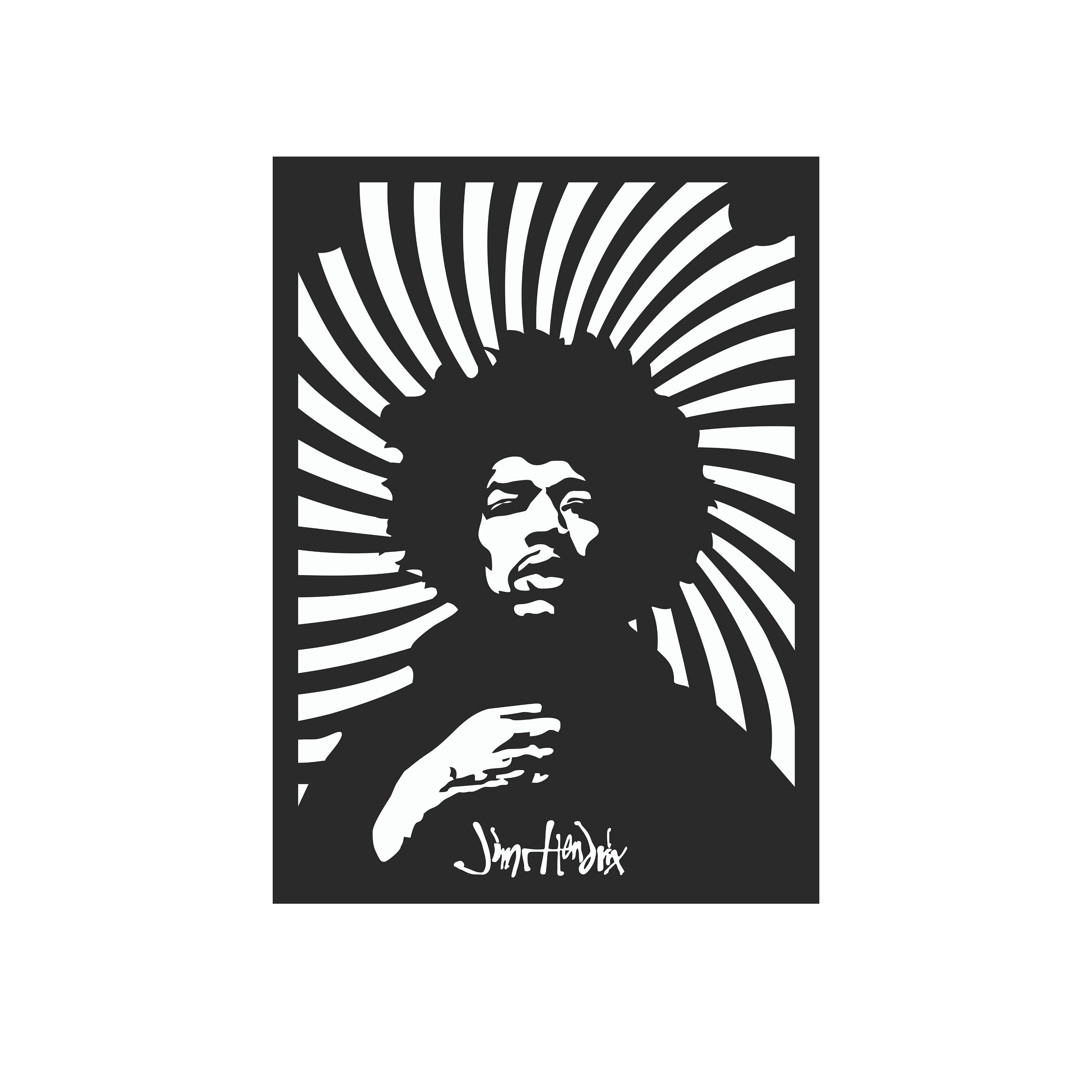 JIMI HENDRIX Wall Decor Wall Art Metal Art Metal Sign Etsy