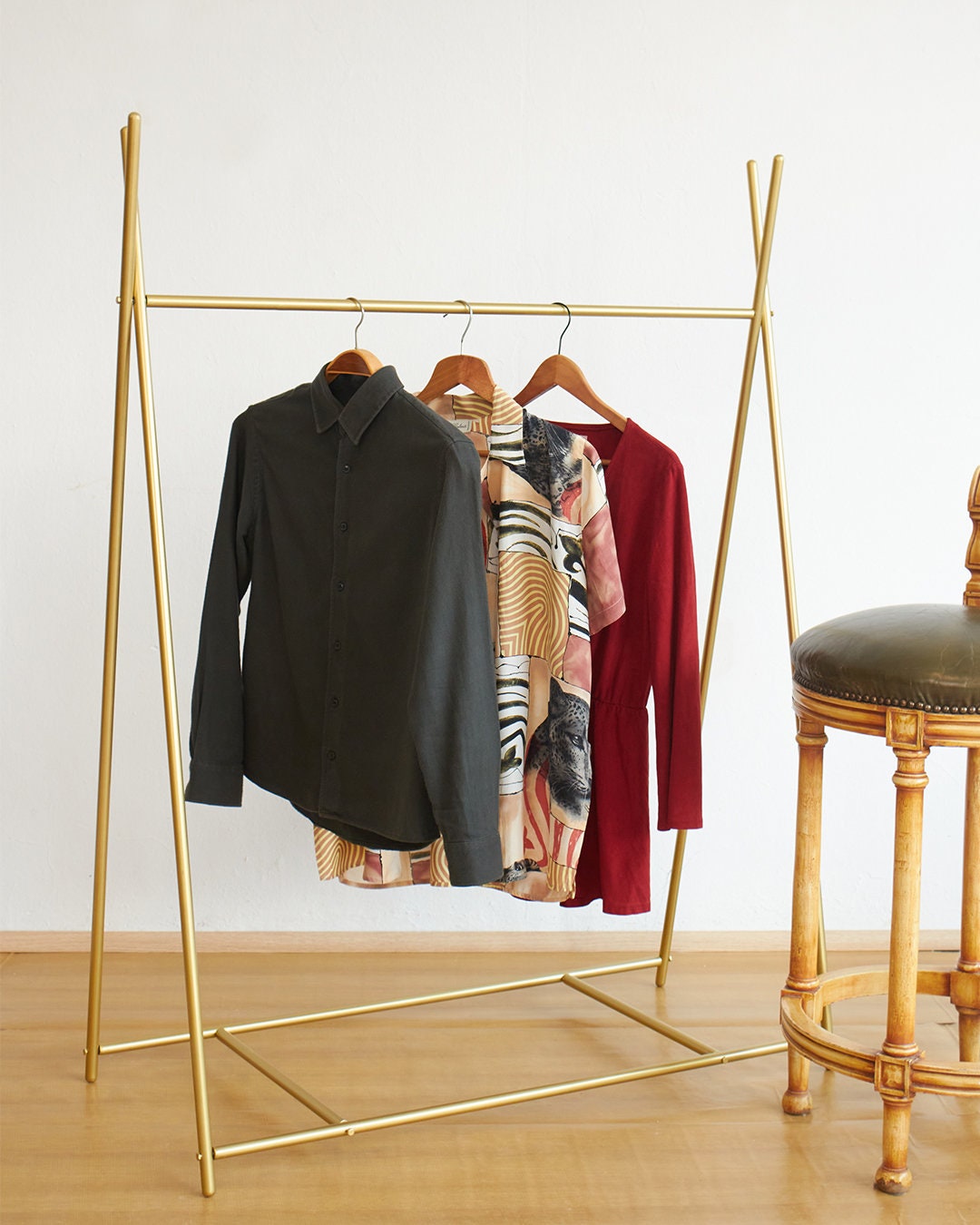 Gold Clothing Rack Etsy