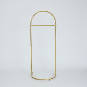 Gold Custom Clothing Rack, Brass Free Standing Coat Rack, Metal ...