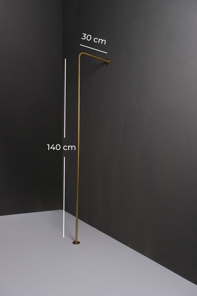 Wall Mounted Garment Rake Clothes Rack Metal Clothing Storage | Etsy