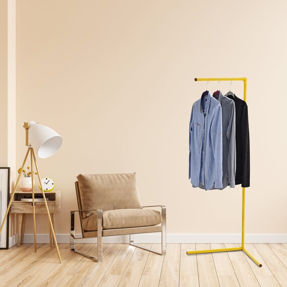 Standing Clothing Rack Gold Clothes Rack Free Standing Metal - Etsy