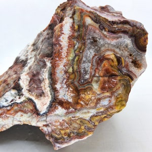 Laguna Lace Agate, 3+ lbs, high grade, cabbing rough, lapidary, gemstone, specimen, mineral, rough, semi-precious, #R-5772