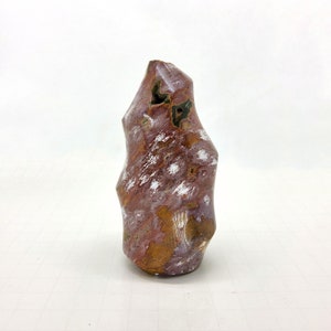 Ocean Jasper, 4", flame, display, specimen, gemstone, mineral, rock, pink, yellow, green, #R-2769
