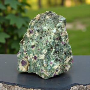 Ruby in Fuchsite, India, Kyanite, 2.25+ lbs, cabbing rough, #R-6815