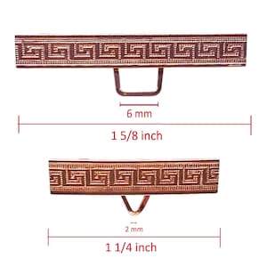 Handmade Pendant to Brooch Converter, Copper, #2063