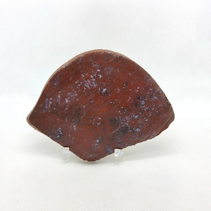Rio Grande Roter Jaspis Achat, Texas, Platte, Cabbing rau, lapidare, Präparat, rot, #R-5472