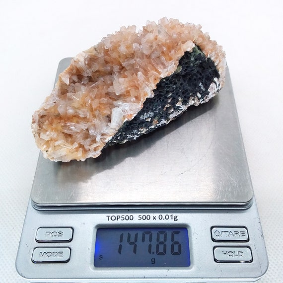 Zeolite, Display, Specimen, Mineral, Rock, Stone, Peach, Yellow