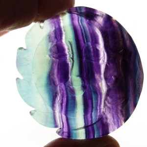 Fluorite, sun, moon, carving, display, specimen, #R-2206