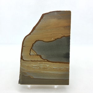 Picture Jasper, paesaggio, lastra, cabb grezzo, lapidario, #R-5835