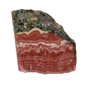 Rhodochrosite, slab, high grade, cabbing rough, lapidary, gemstone, #R-6275