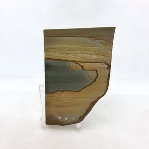 Immagine Diaspro, paesaggio, lastra, cabbing grezzo, lapidario, pietra preziosa, campione, minerale, marrone, blu, #R-5832