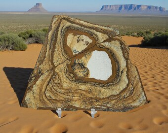 African Queen Picture Jasper, Landscape, Slab, Cabbing Rough, #R