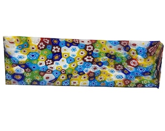 Millefiori Glass, slab, cabbing rough, lapidary, #R-6466