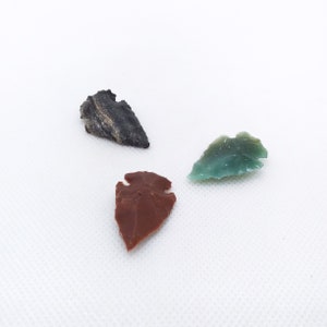 Arrowheads, lot of 3, modern day, handmade, small, #R-2404