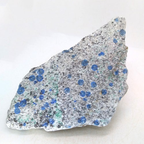 K2 Azurite, slab, cabbing rough, lapidary, gemstone, specimen, mineral, shops rock, rough, semi-precious, blue, green, black, white, #R-4628