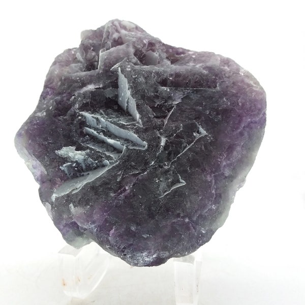 Fluorite, cabbing rough, lapidary, gemstone, specimen, mineral, rough, purple, #R-1763