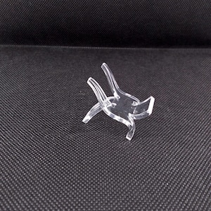 wing back, acrylic, heart stand, 1.5 inch, small, display stand, #O-209