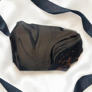 Ribbon Obsidian, slab, cabbing rough, lapidary, #R-7051