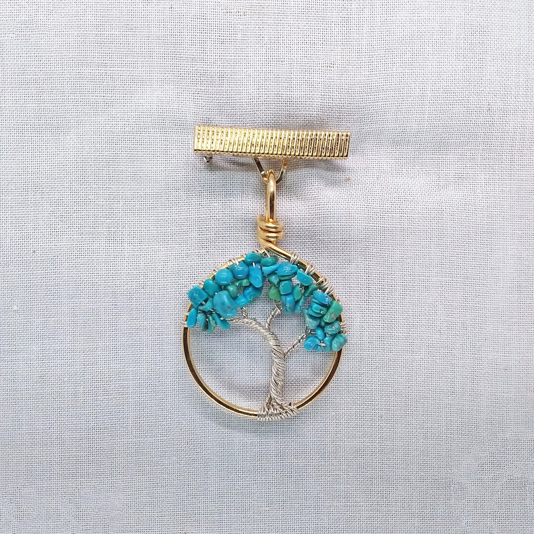 Pendant/charm to Brooch Converter, Wirewrapped, Brooch, Charm, Silver