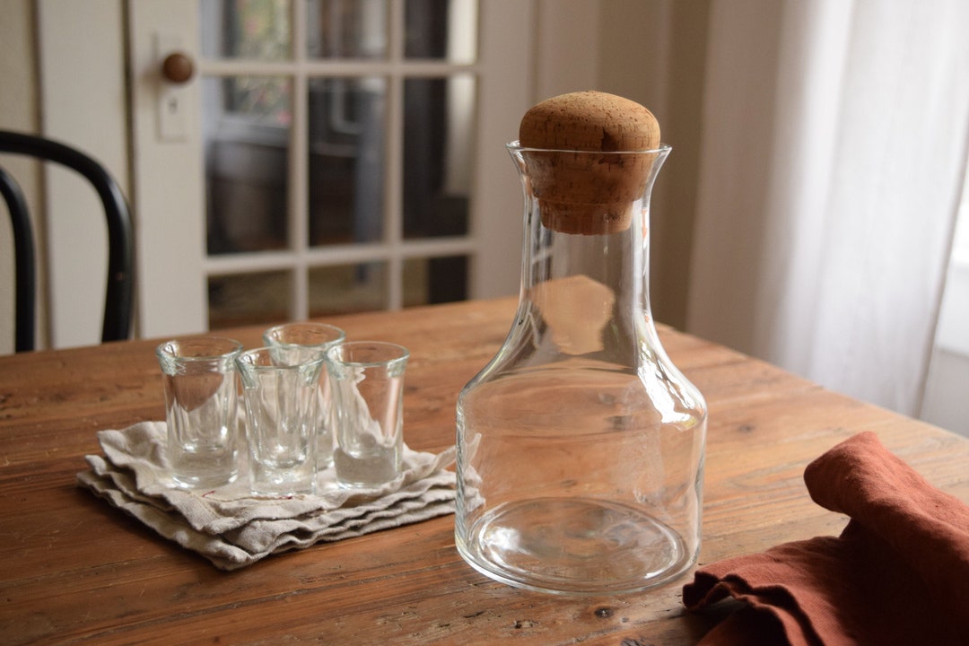 Vintage Decanter / Bar Accessory Decor Barware / Glass and Etsy