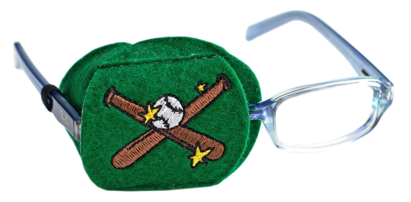 Child Baseball Eyeglass Eye Patch Etsy