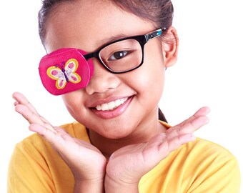 Eyeglass Eye Patch (Child Butterfly)