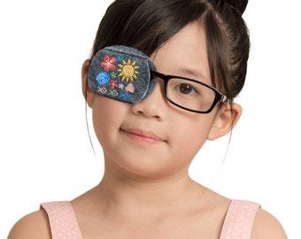 Eyeglass Eye Patch (Sunshine Flowers)