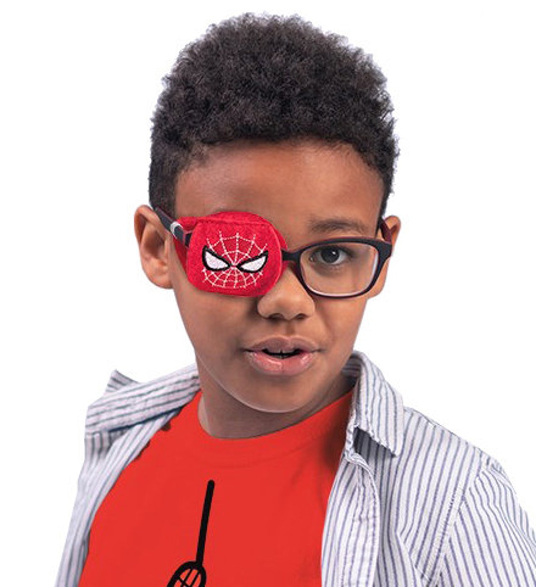 Eyeglass Eye Patch child Spiderman Etsy