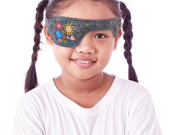 Poggle Eye Patch (Child Sunshine Flowers)