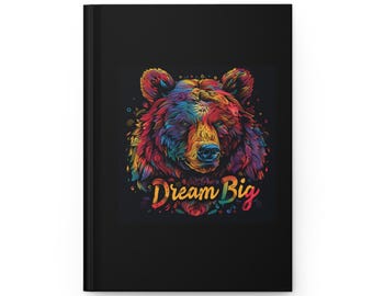 Vibrant Dream Journal, Inspirational Writing Notebook, Motivational Gift, Artistic Hardcover Diary, Nature Lover Journal