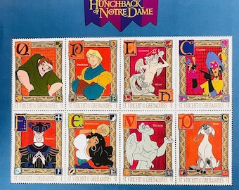 ディズニー クリスマス タークス カイコス諸島 1983 年セット 切手 9