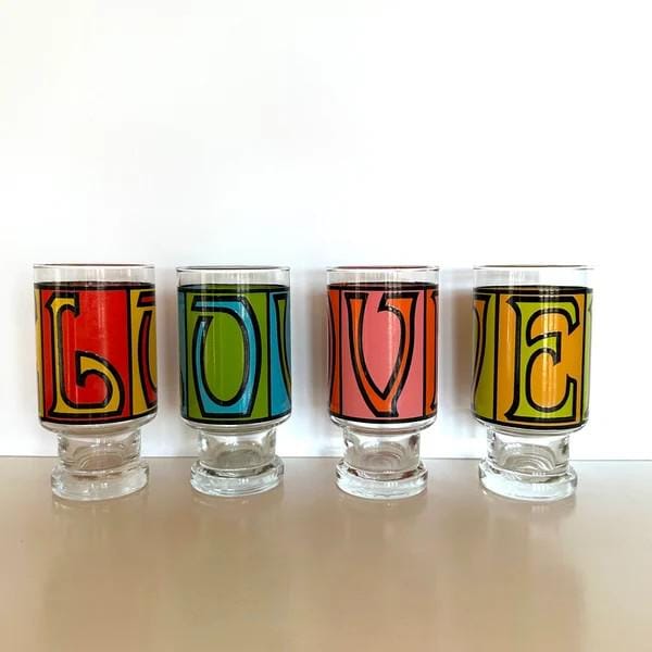 1970s Glasses Drinks - Etsy