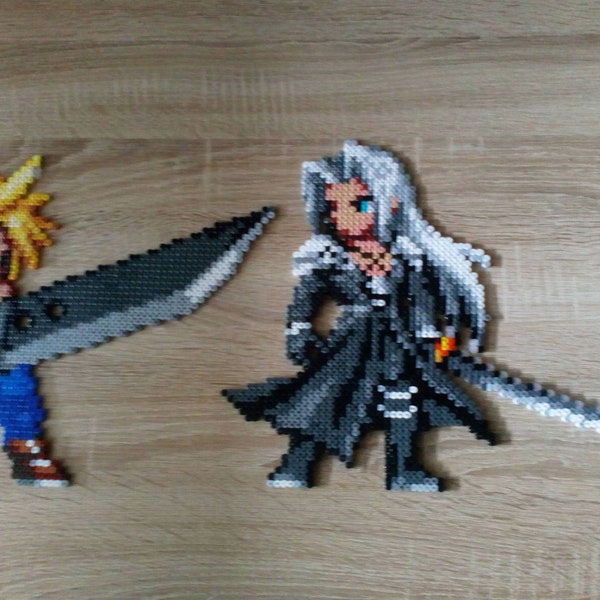 Cloud Strife and Sephiroth Perler beads/ Perles à repasser