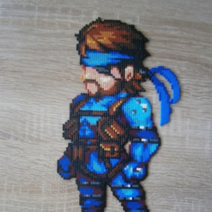 Big Boss and Solid Snake Perler Art image 1