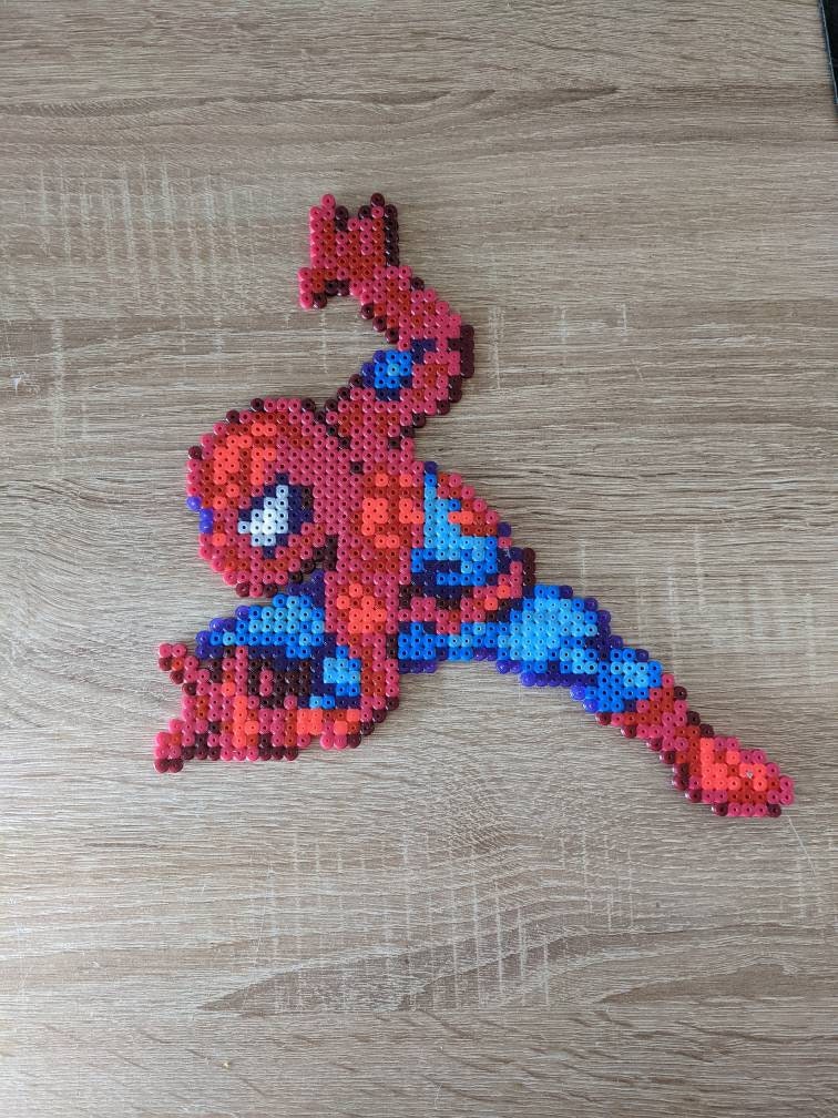 Spiderman Perler Beads - Etsy Canada