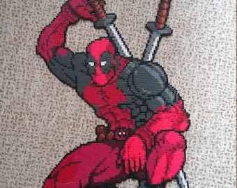 Mega Deadpool perler beads