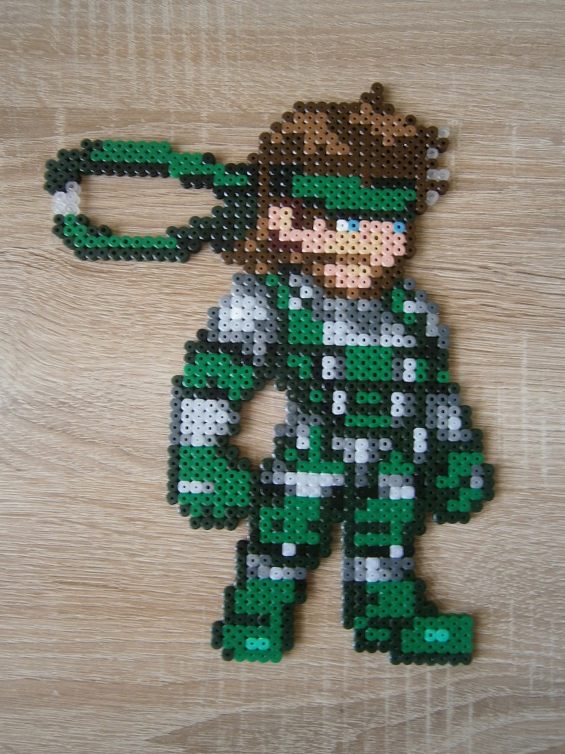 Big Boss and Solid Snake Perler Art image 3