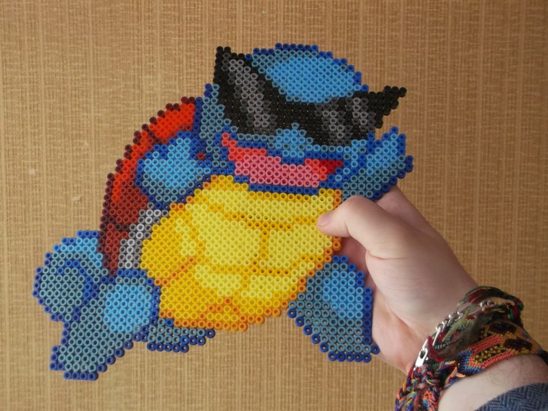 Thug Life Squirtle Pixel Art image 2